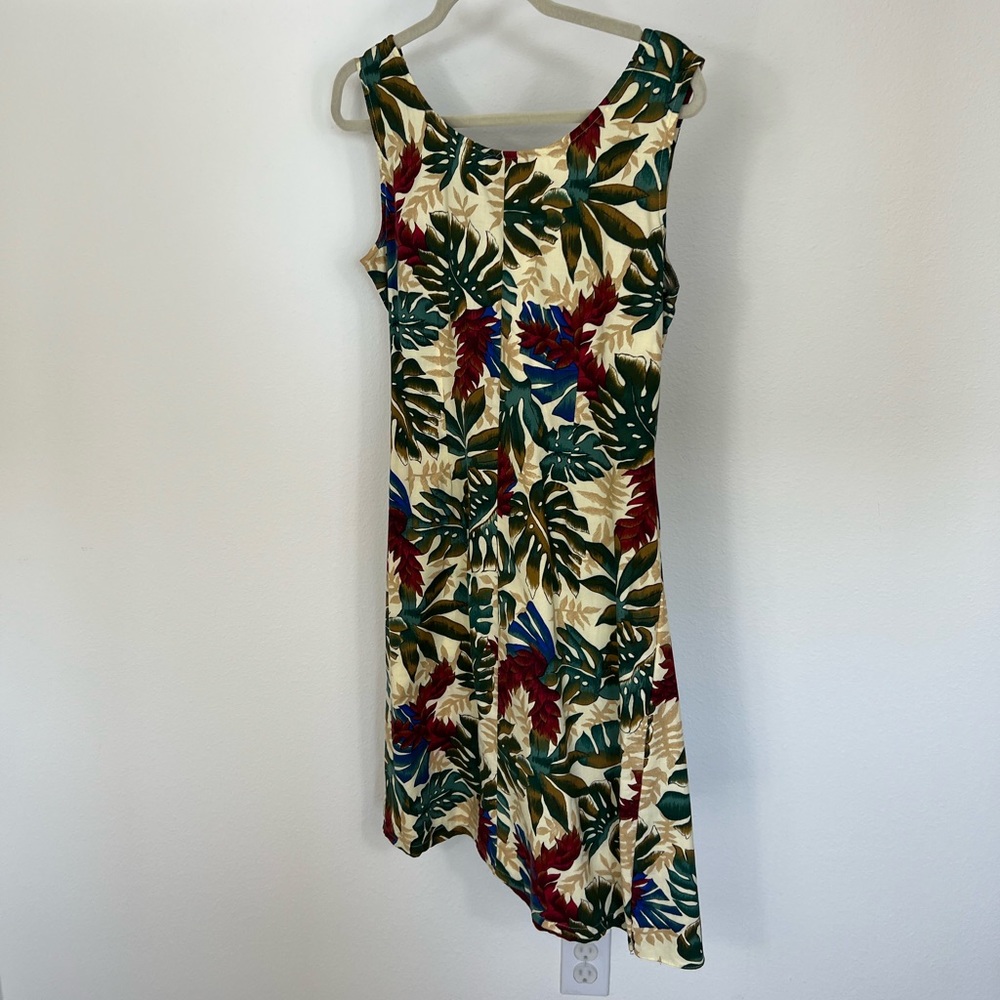 THE HAWAIIAN ORIGINAL Vintage Hilo Hattie Womens Dress Size M Long Botanical USA - Picture 7 of 9